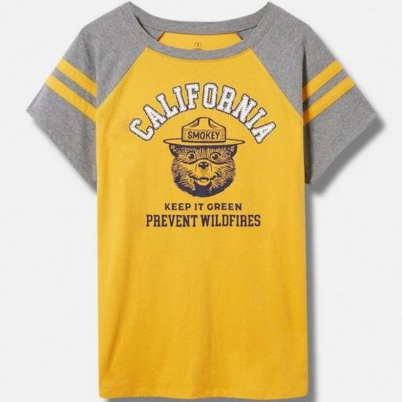❤️NWT VINTAGE TORRID TEE SMOKEY BEAR CALIFORNIA PREVENT WILDFIRES SHIRT PLUS - Picture 9 of 11